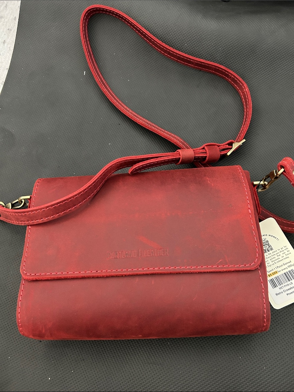 Portland Leather Medium Metro Leather Crossbody Bag premium - Phoenix NWT